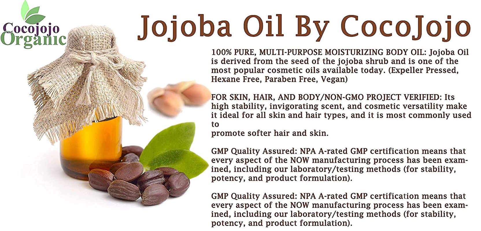JOJOBA OIL Cold Pressed Unrefined 100% Pure Natural 32 Oz Jojoba Oil Carrier for image 5