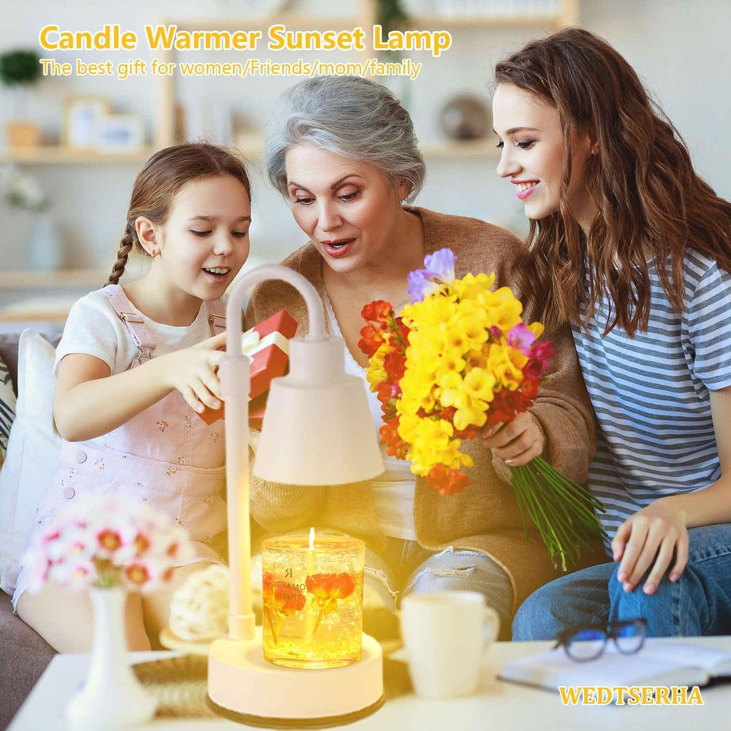 Dimmable Adjustable Height Electric Candle Warmer Melting Lamp with Timer,For Li image 6