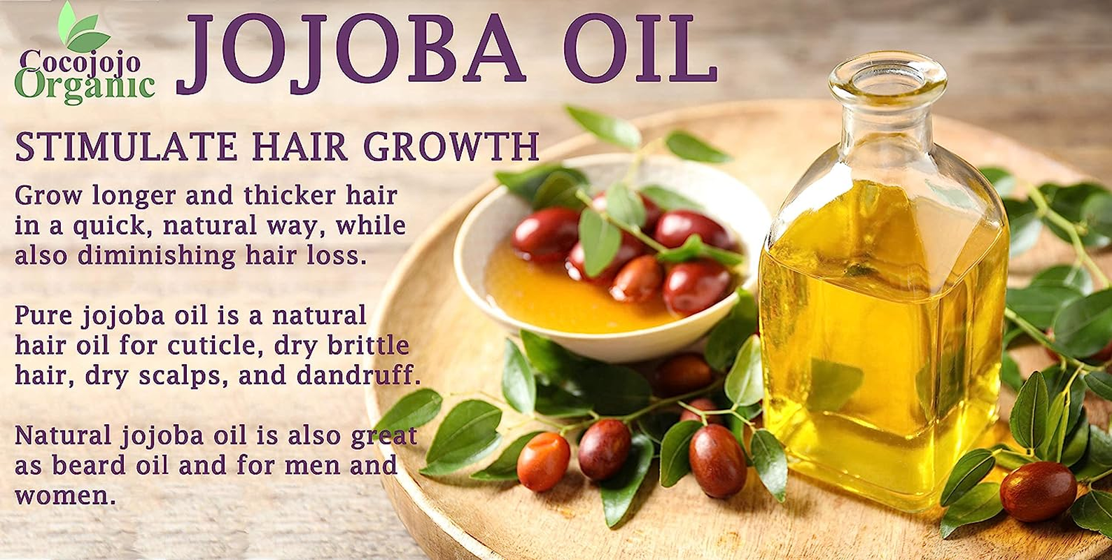 JOJOBA OIL Cold Pressed Unrefined 100% Pure Natural 32 Oz Jojoba Oil Carrier for image 7
