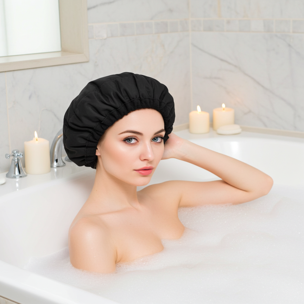 S-Secrets Flaxseed Deep Conditioning Heat Cap for Moisture, Elasticity, and Healthy Hair Growth – Cordless and Microwave-Ready Spa Cap