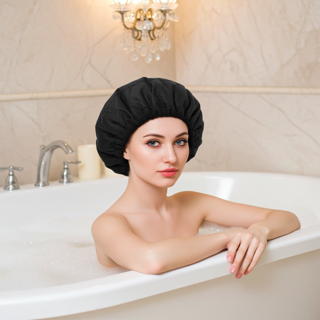 S-Secrets Flaxseed Deep Conditioning Heat Cap for Moisture, Elasticity, and Healthy Hair Growth – Cordless and Microwave-Ready Spa Cap