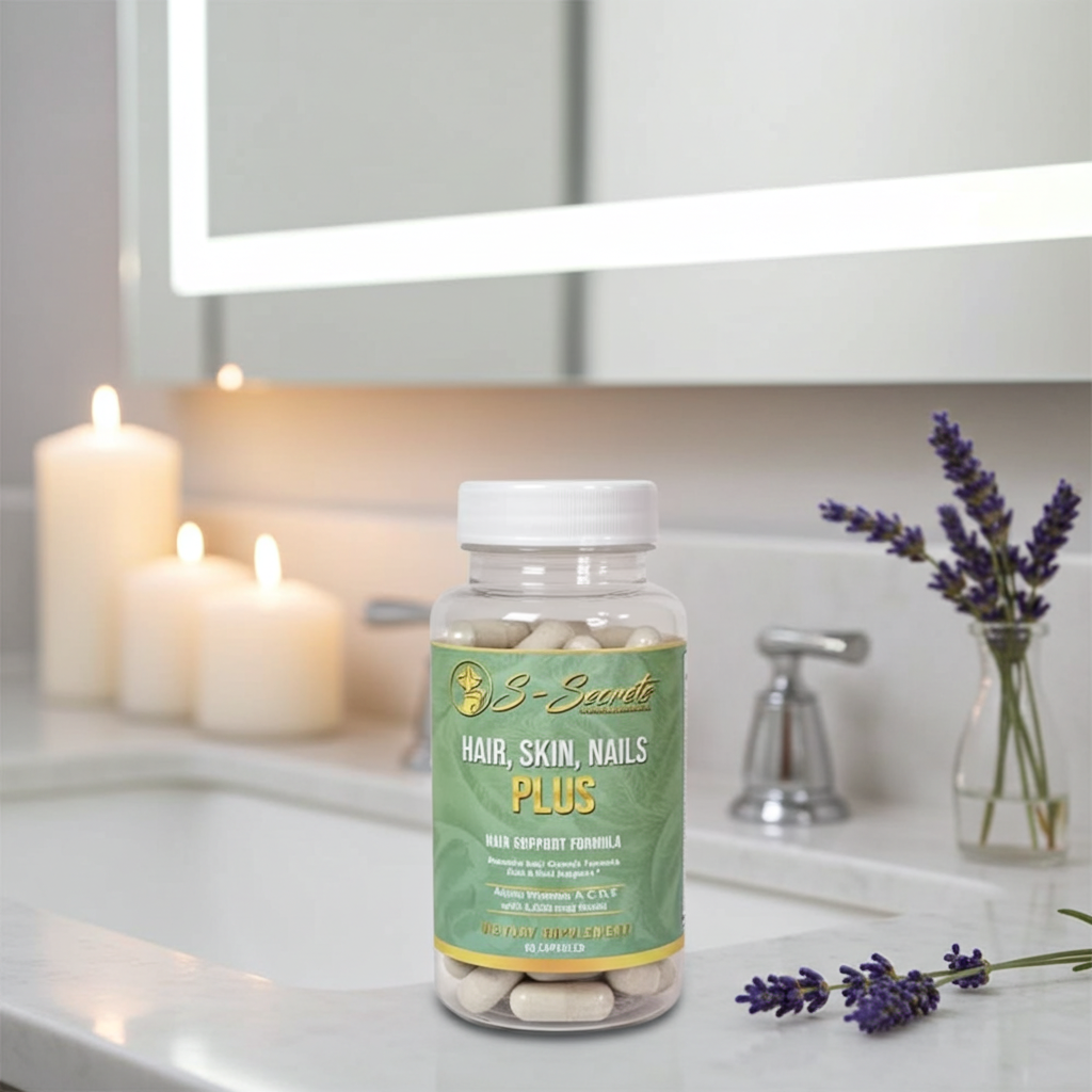 Biotin for Hair Skin Nails - Extra Strength 5000mcg Supplement with Vitamins A, C, D, E & Zinc