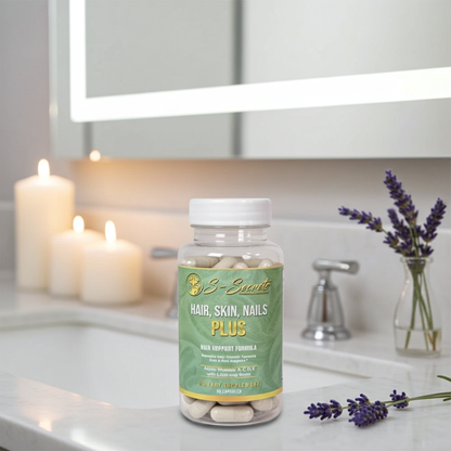 Biotin for Hair Skin Nails - Extra Strength 5000mcg Supplement with Vitamins A, C, D, E & Zinc