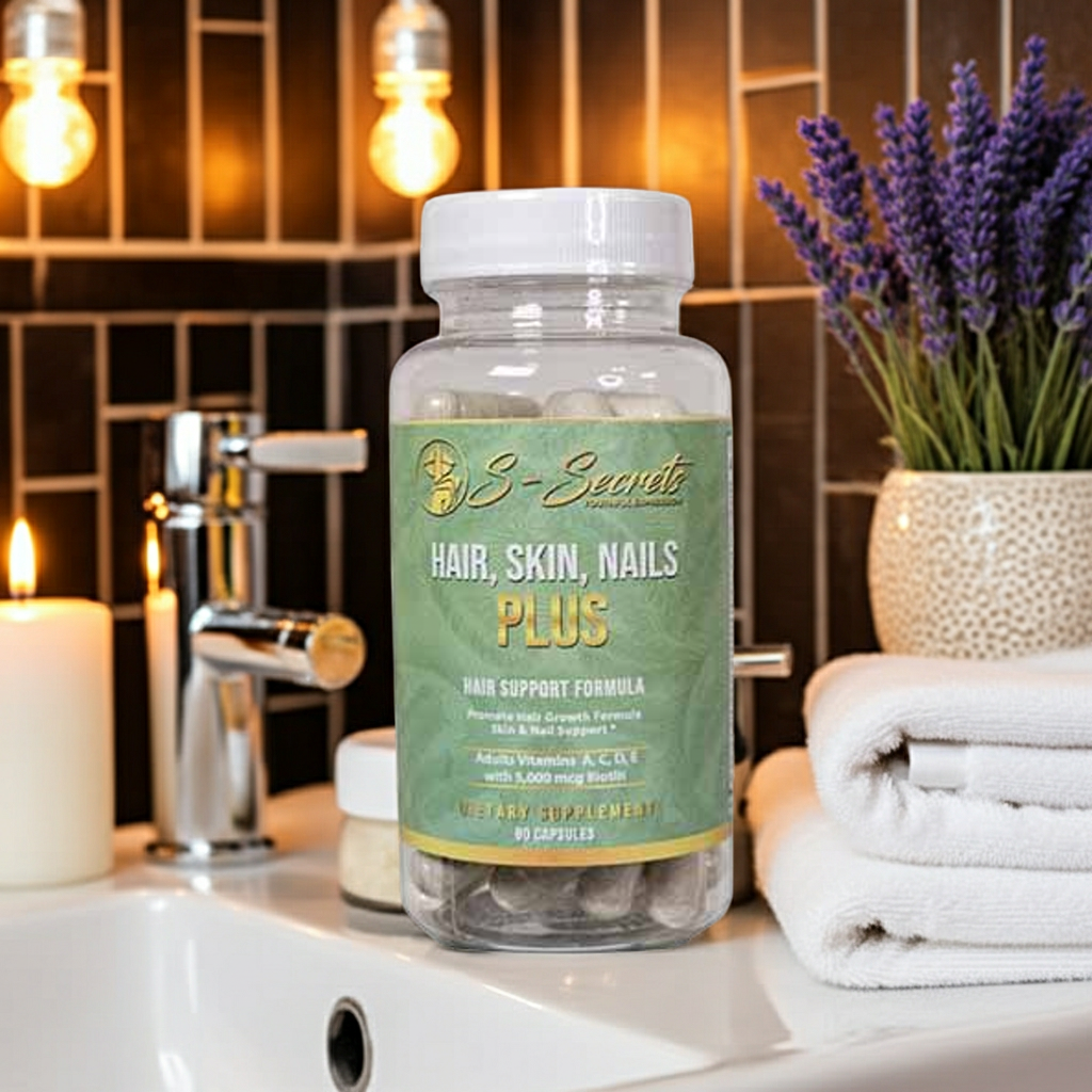 Biotin for Hair Skin Nails - Extra Strength 5000mcg Supplement with Vitamins A, C, D, E & Zinc