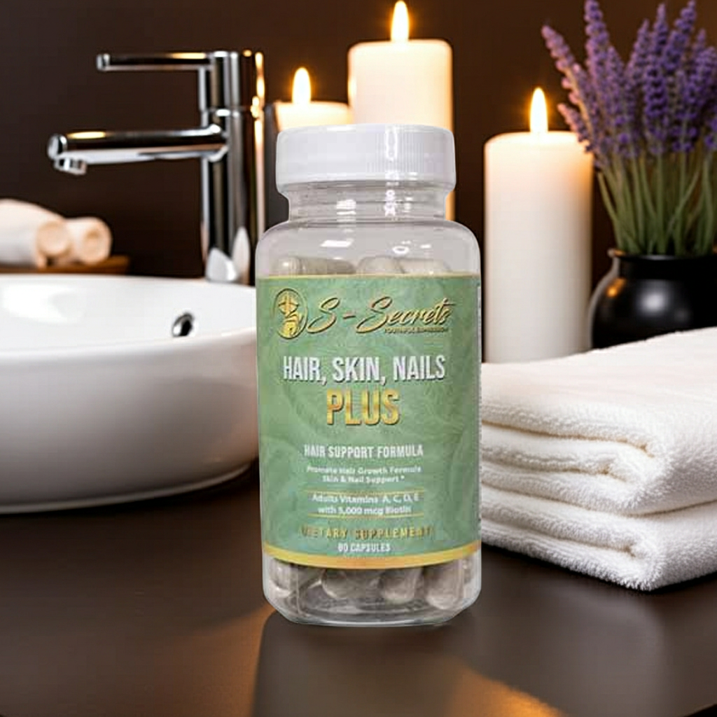 Biotin for Hair Skin Nails - Extra Strength 5000mcg Supplement with Vitamins A, C, D, E & Zinc