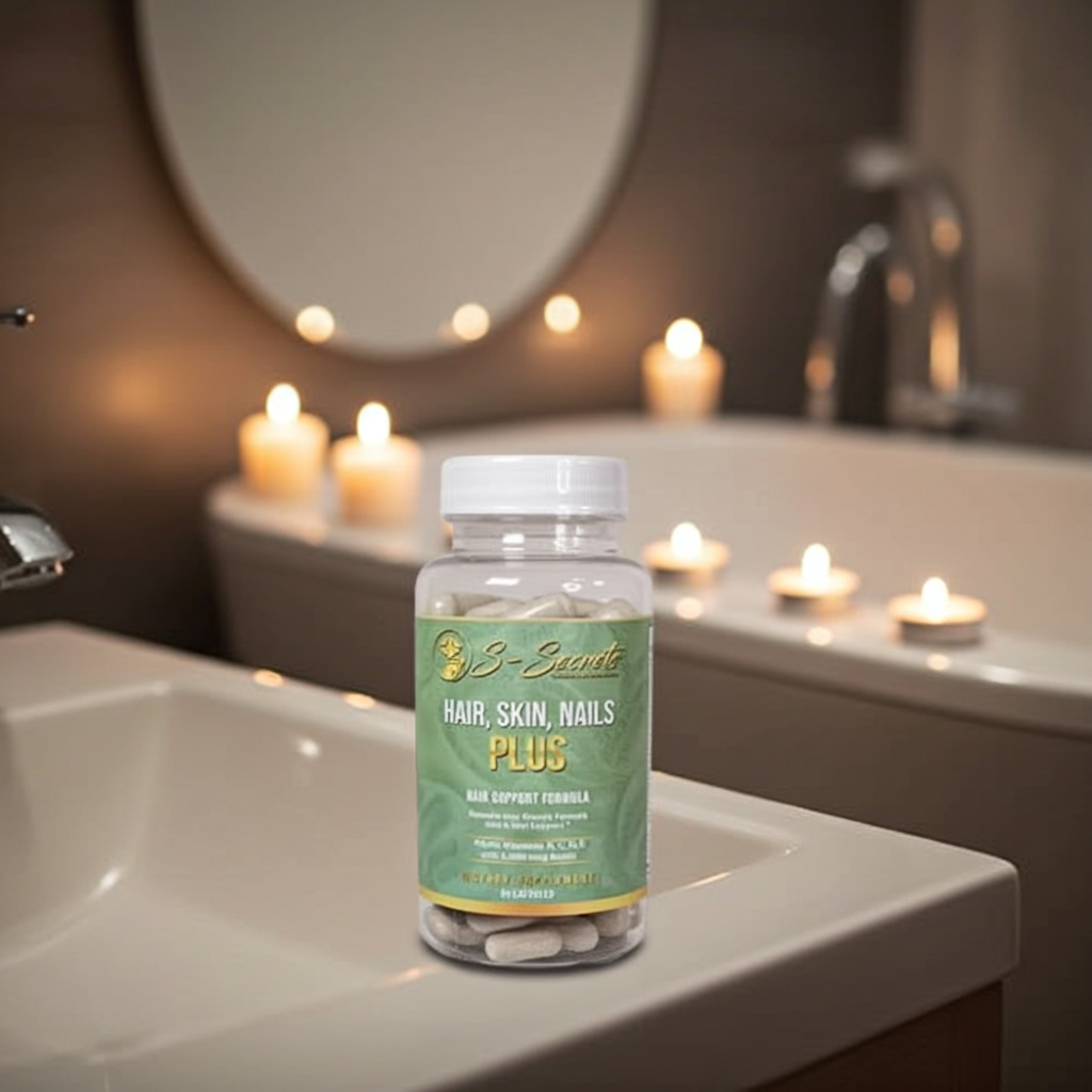 Biotin for Hair Skin Nails - Extra Strength 5000mcg Supplement with Vitamins A, C, D, E & Zinc