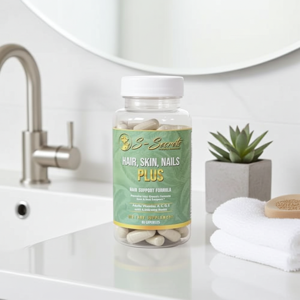 Biotin for Hair Skin Nails - Extra Strength 5000mcg Supplement with Vitamins A, C, D, E & Zinc