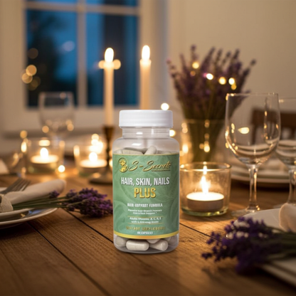 Biotin for Hair Skin Nails - Extra Strength 5000mcg Supplement with Vitamins A, C, D, E & Zinc