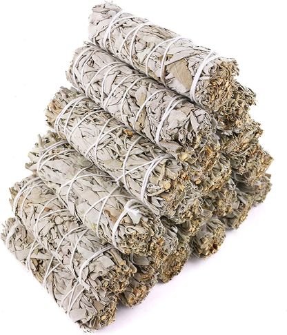 4 Inch 6 Pack Organic White Sage Smudge Smudging Sticks | Bulk Quantities for Ho image 3