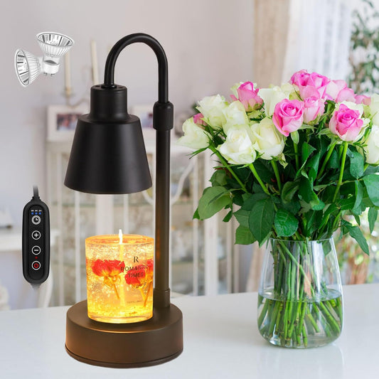 Dimmable Adjustable Height Electric Candle Warmer Melting Lamp with Timer,For Li image 0